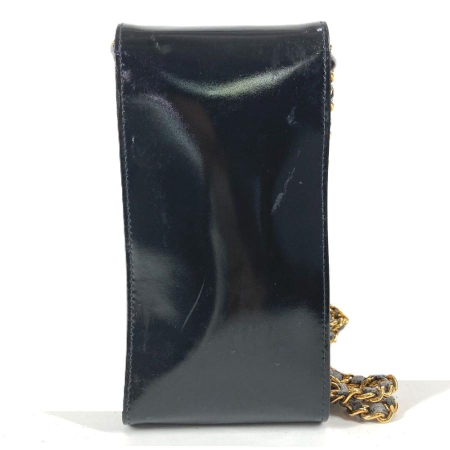 CHANEL シャネル CC ココマーク ロゴ 携帯ポーチ カバン チェーンバッグ 斜め掛け ポシェット ヴィンテージ ショルダーバッグ ブラック ユニセックス【中古】 | CHANEL | 01