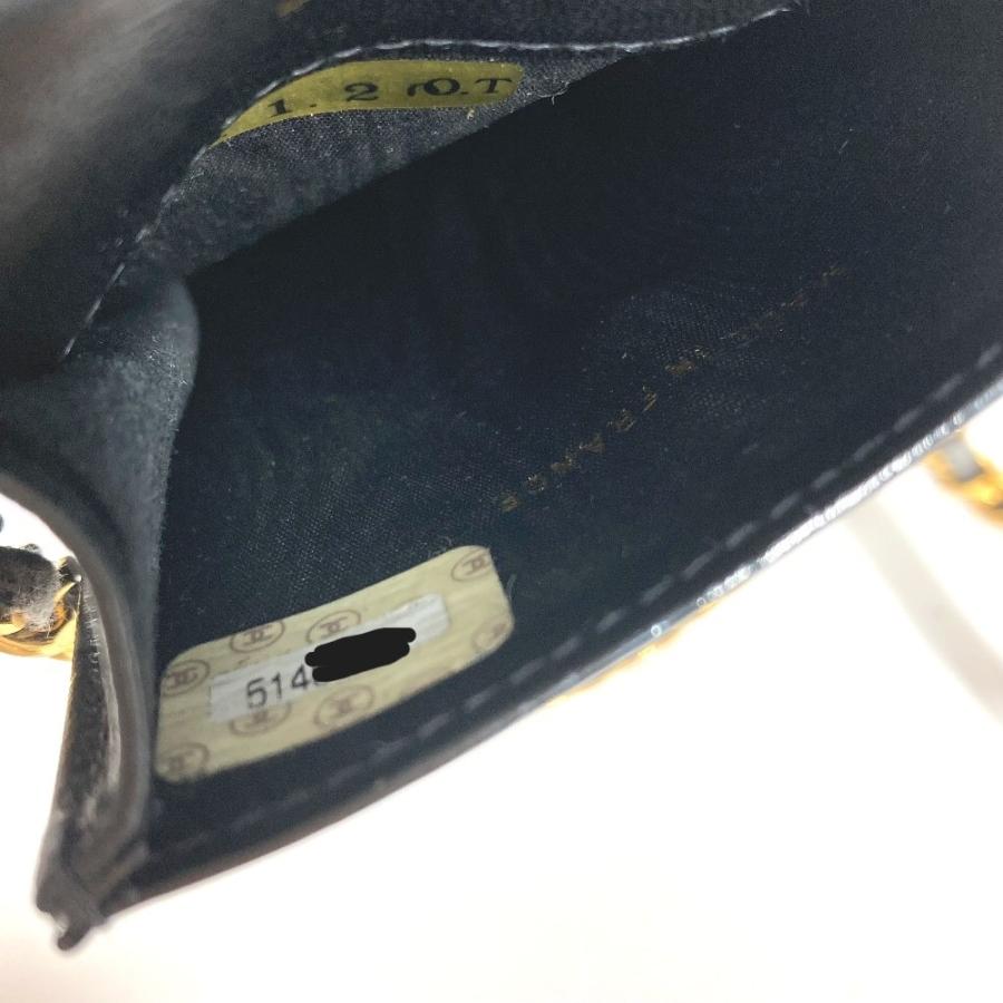 CHANEL シャネル CC ココマーク ロゴ 携帯ポーチ カバン チェーンバッグ 斜め掛け ポシェット ヴィンテージ ショルダーバッグ ブラック ユニセックス【中古】 | CHANEL | 03