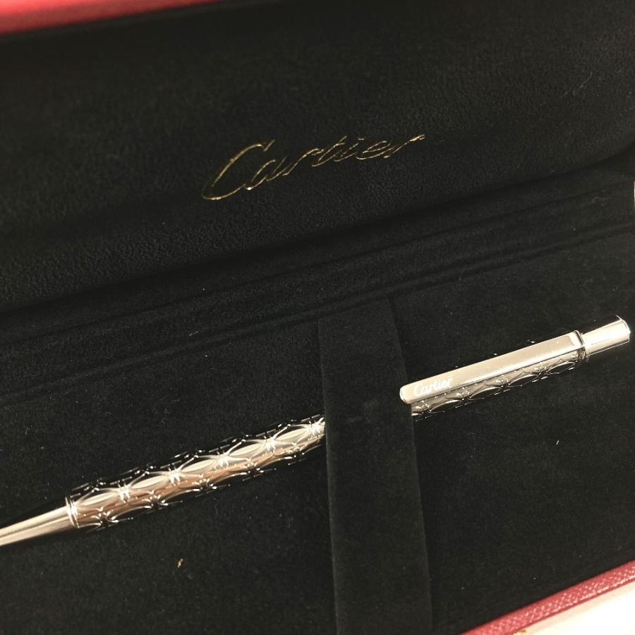 美品 CARTIER カルティエ ST150185 ロゴ 2C Cドゥカルティエ ステーショナリー ペン ボールペン シルバー ユニセックス【中古】 | Cartier | 02