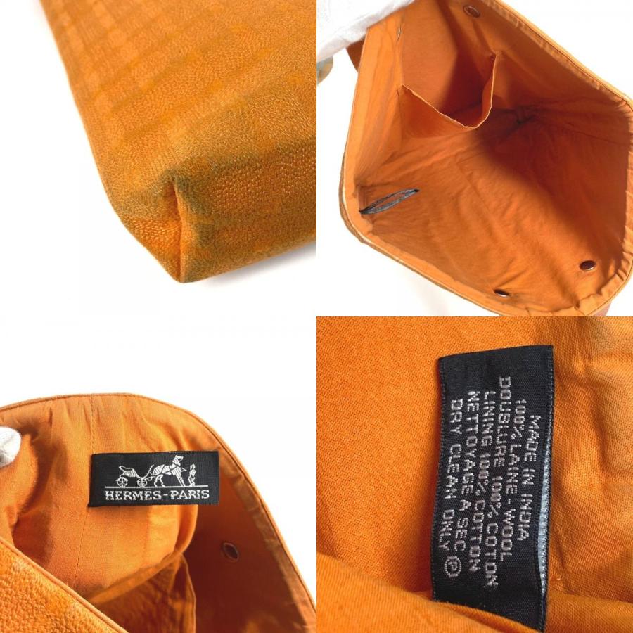 HERMES エルメス アメダバ ディアゴ GM アメダバディアゴGM カバン 縦型 トートバッグ ショルダーバッグ オレンジ ユニセックス【中古】 | HERMES | 07