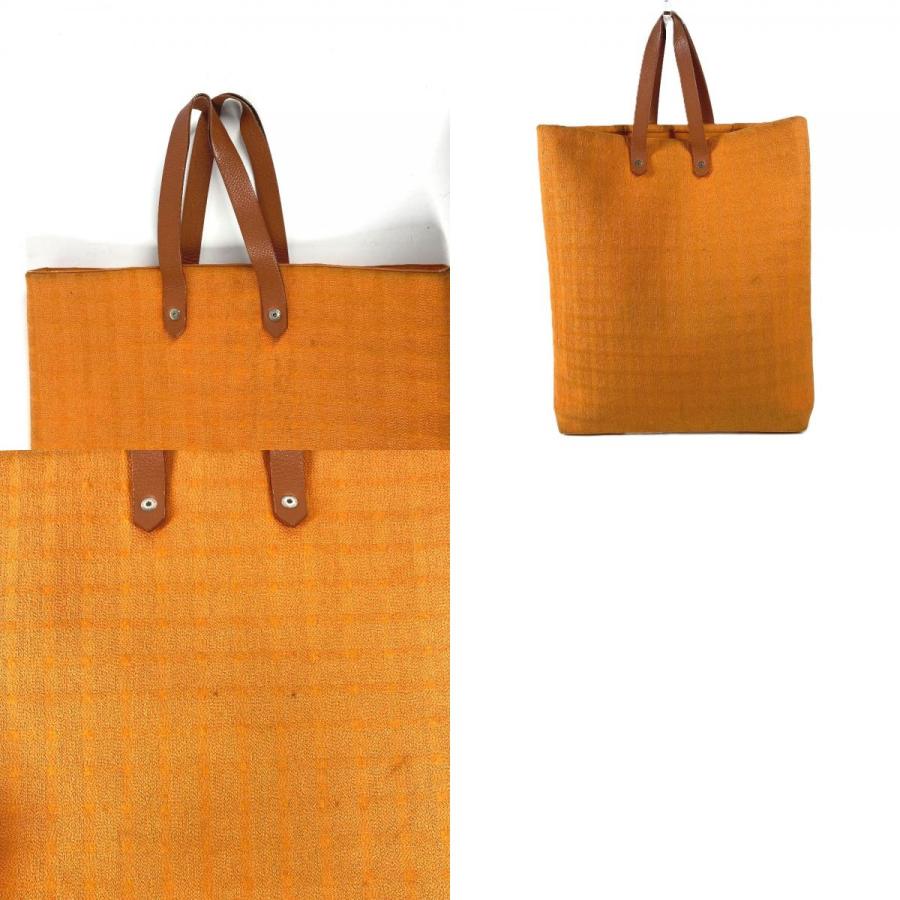 HERMES エルメス アメダバ ディアゴ GM アメダバディアゴGM カバン 縦型 トートバッグ ショルダーバッグ オレンジ ユニセックス【中古】 | HERMES | 09