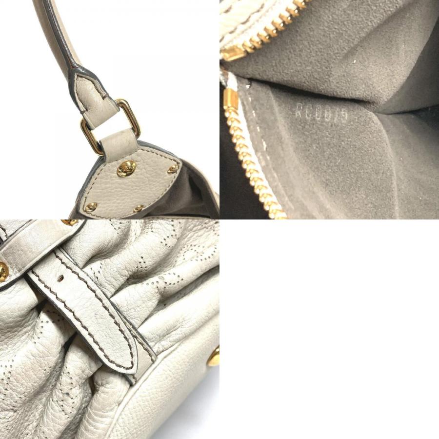 LOUIS VUITTON ルイヴィトン M93059 XL ハンドバッグ 肩掛け カバン モノグラムマヒナ ショルダーバッグ ラン ホワイト レディース【中古】 | LOUIS VUITTON | 09