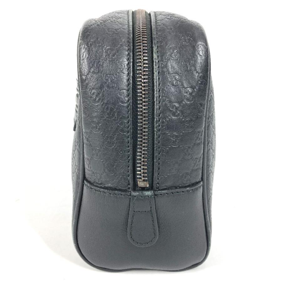 GUCCI グッチ  419775 GG ロゴ クラッチバッグ カバン ポーチ 持ち手つき グッチシマ セカンドバッグ ブラック ユニセックス【中古】 | GUCCI | 03
