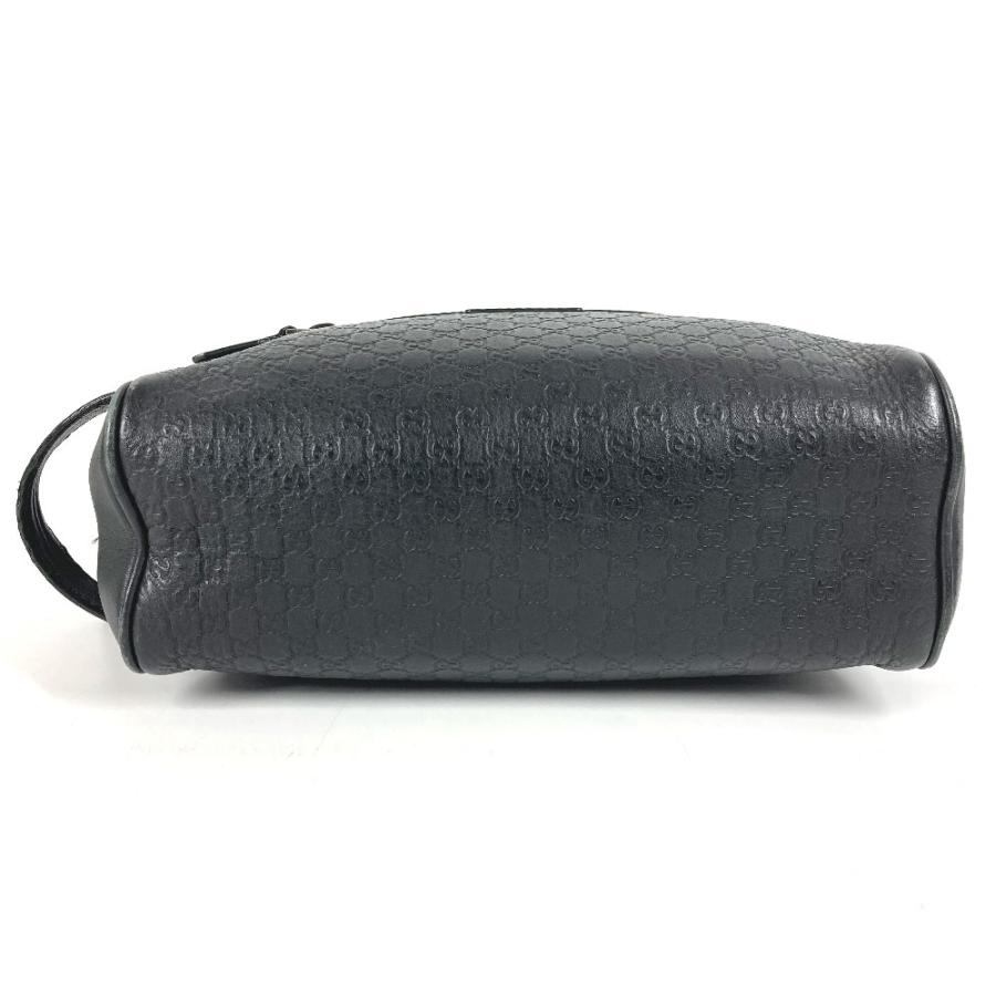 GUCCI グッチ  419775 GG ロゴ クラッチバッグ カバン ポーチ 持ち手つき グッチシマ セカンドバッグ ブラック ユニセックス【中古】 | GUCCI | 04