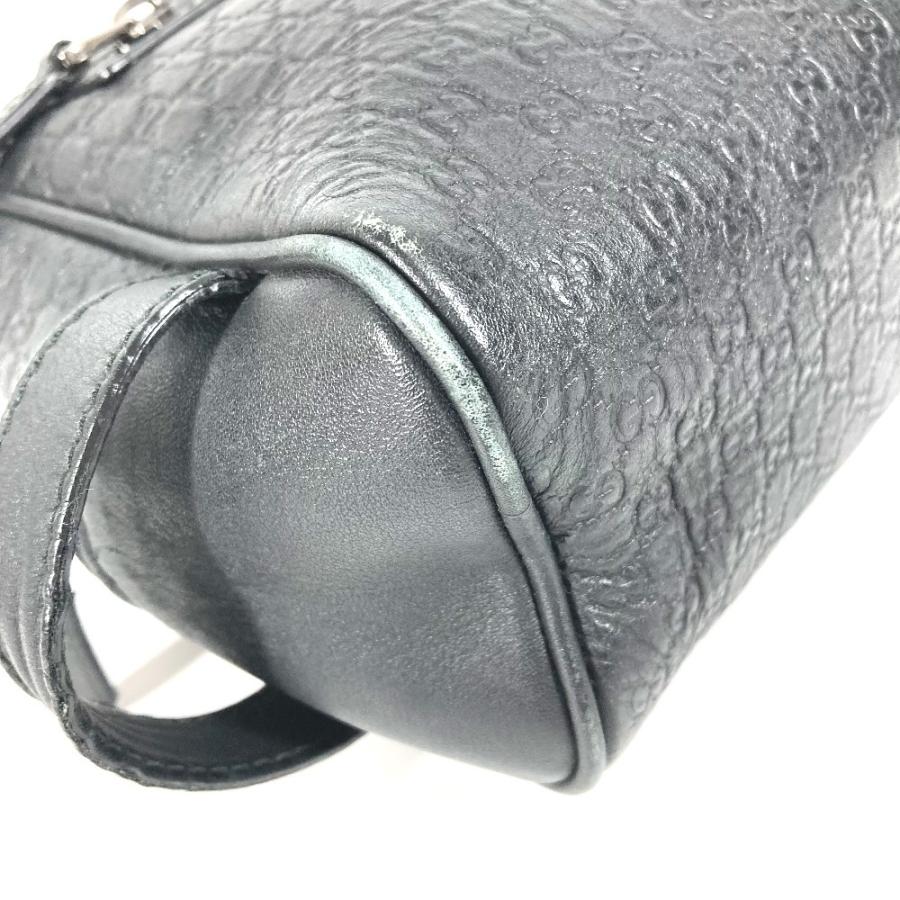 GUCCI グッチ  419775 GG ロゴ クラッチバッグ カバン ポーチ 持ち手つき グッチシマ セカンドバッグ ブラック ユニセックス【中古】 | GUCCI | 06