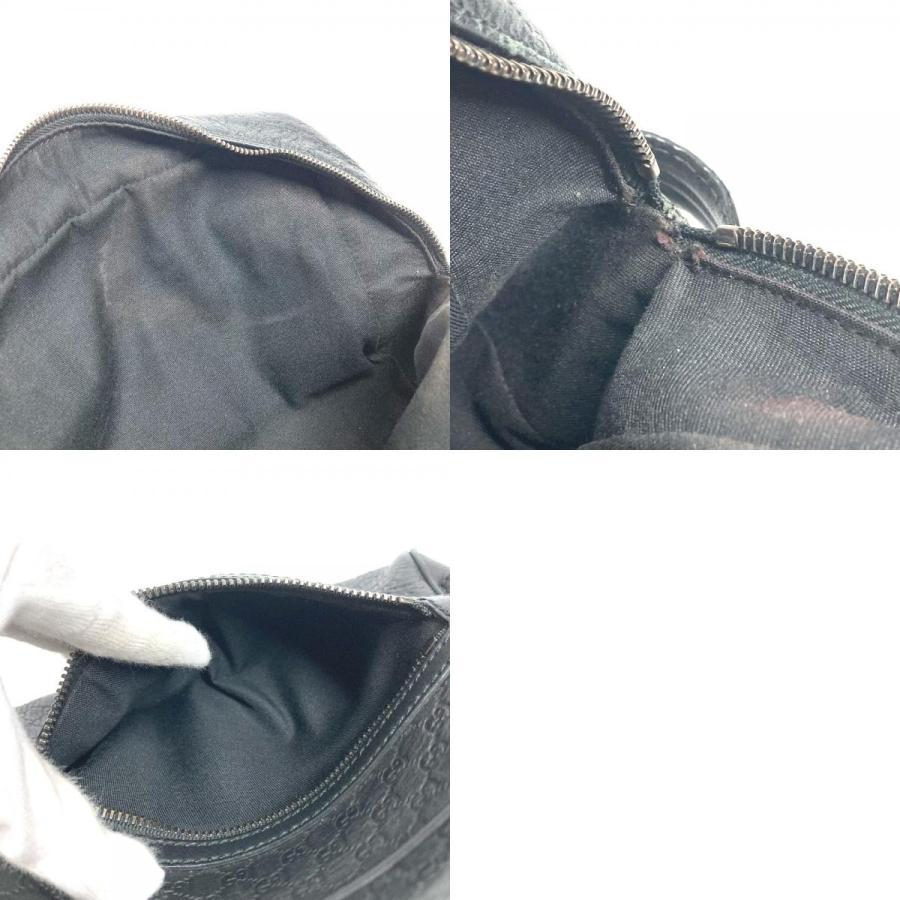 GUCCI グッチ  419775 GG ロゴ クラッチバッグ カバン ポーチ 持ち手つき グッチシマ セカンドバッグ ブラック ユニセックス【中古】 | GUCCI | 09