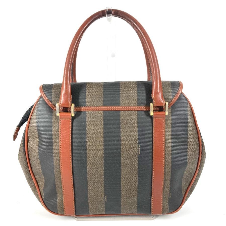 FENDI フェンディ ロゴ ペカン カバン トートバッグ フラップ ヴィンテージ ハンドバッグ カーキ ユニセックス【中古】 | FENDI | 01