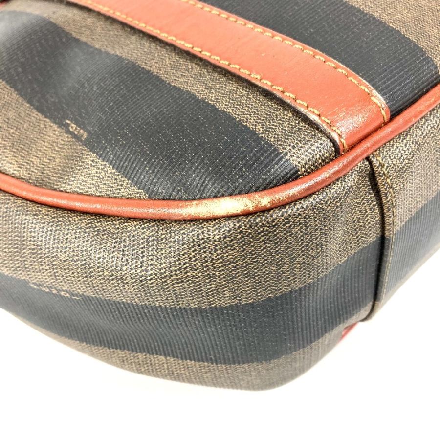 FENDI フェンディ ロゴ ペカン カバン トートバッグ フラップ ヴィンテージ ハンドバッグ カーキ ユニセックス【中古】 | FENDI | 06