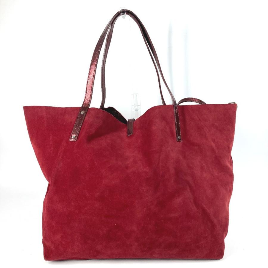 TIFFANY&Co. ティファニー ロゴ リバーシブル カバン トートバッグ 肩掛け メタリック ポーチ付き ショルダーバッグ レッド 【中古】 | TIFFANY&Co. | 01