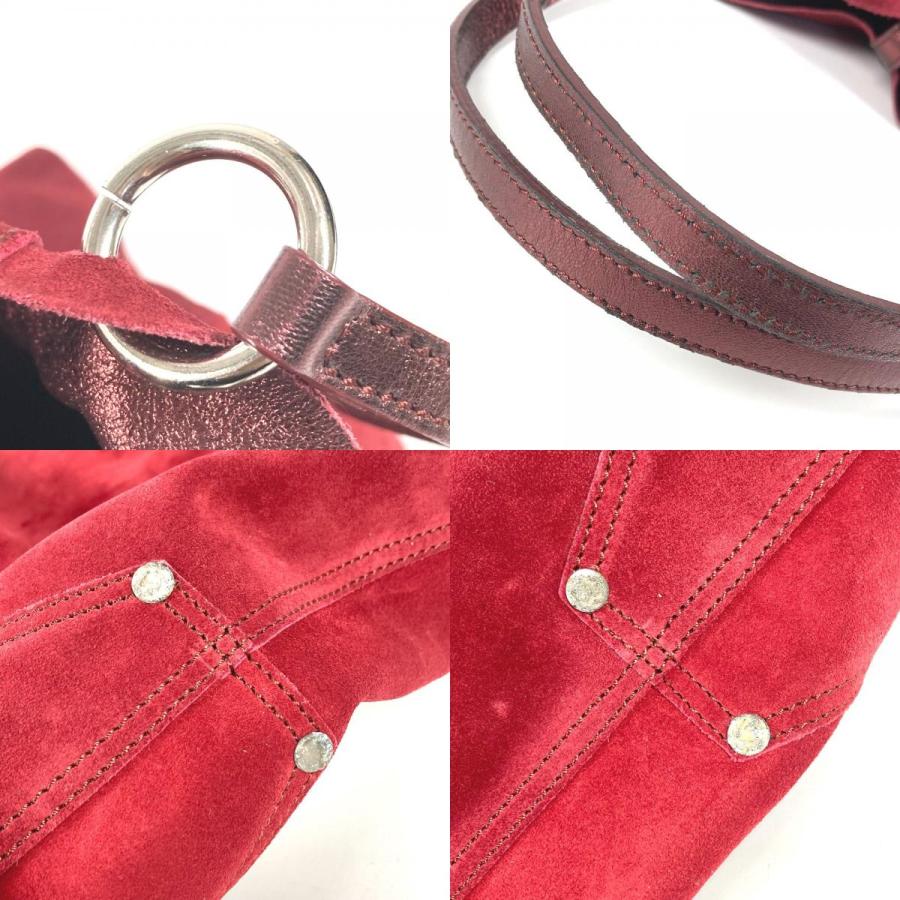 TIFFANY&Co. ティファニー ロゴ リバーシブル カバン トートバッグ 肩掛け メタリック ポーチ付き ショルダーバッグ レッド 【中古】 | TIFFANY&Co. | 08