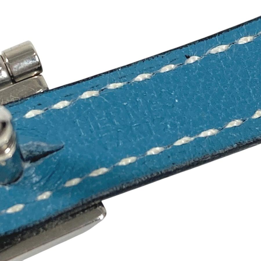 HERMES エルメス ロゴ プッシュロック デザイン アクセサリー カフリンクス ボタン カフス ブルー ユニセックス【中古】 | HERMES | 07
