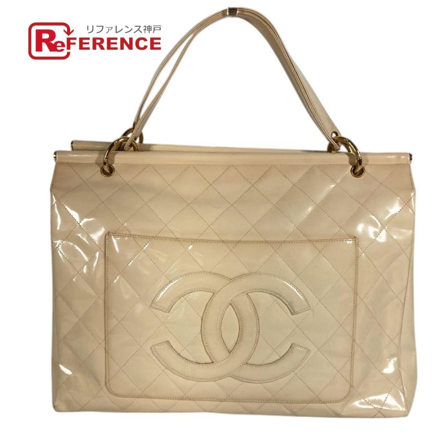 CHANEL シャネル キルティング マトラッセ CC ココマーク ロゴ カバン  ヴィンテージ ハンドバッグ ホワイト ユニセックス【中古】 | CHANEL