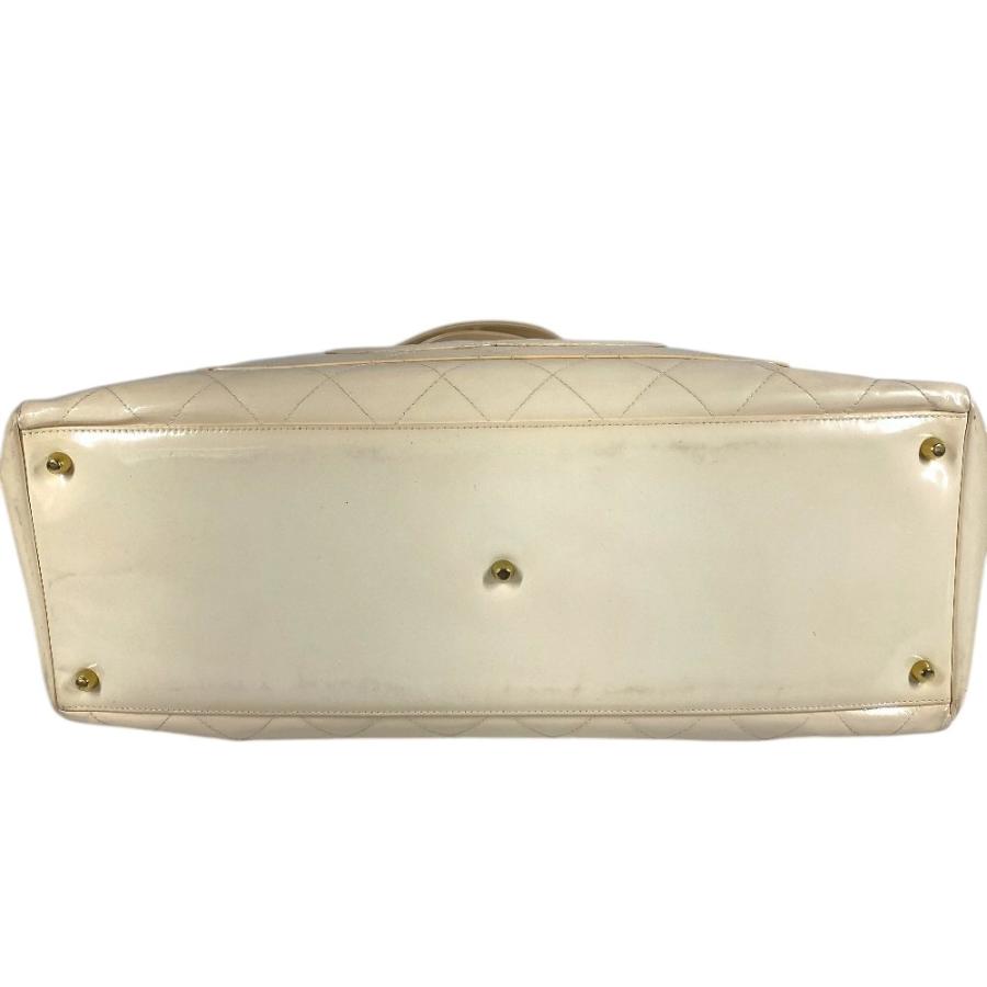 CHANEL シャネル キルティング マトラッセ CC ココマーク ロゴ カバン  ヴィンテージ ハンドバッグ ホワイト ユニセックス【中古】 | CHANEL | 06