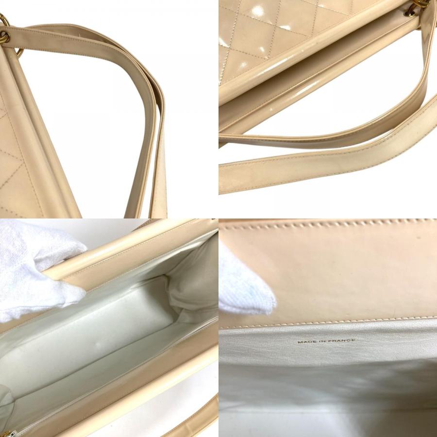 CHANEL シャネル キルティング マトラッセ CC ココマーク ロゴ カバン  ヴィンテージ ハンドバッグ ホワイト ユニセックス【中古】 | CHANEL | 08