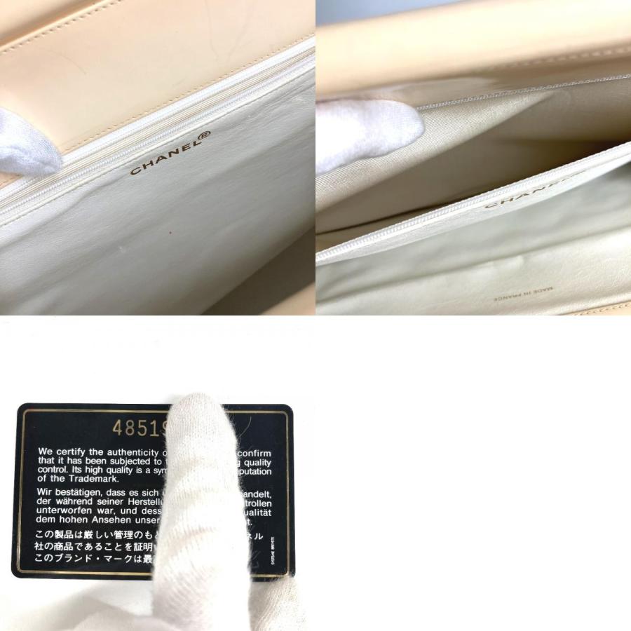 CHANEL シャネル キルティング マトラッセ CC ココマーク ロゴ カバン  ヴィンテージ ハンドバッグ ホワイト ユニセックス【中古】 | CHANEL | 09