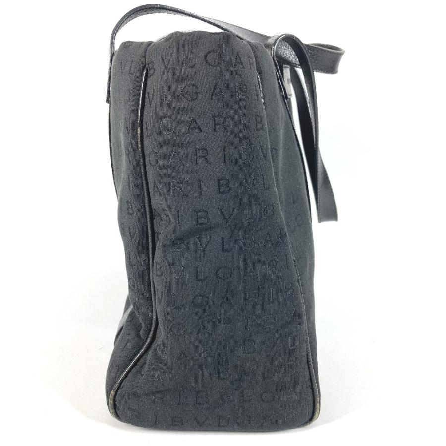 BVLGARI ブルガリ ロゴマニア カバン トートバッグ ショルダーバッグ ブラック ユニセックス【中古】 | BVLGARI | 03