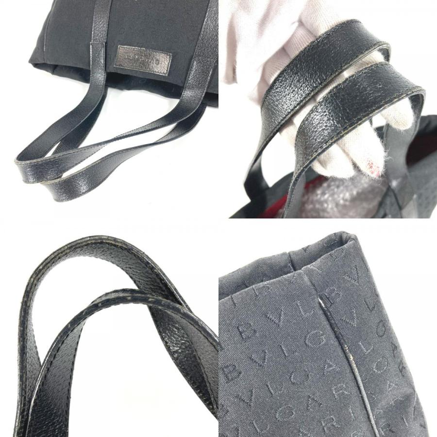 BVLGARI ブルガリ ロゴマニア カバン トートバッグ ショルダーバッグ ブラック ユニセックス【中古】 | BVLGARI | 07