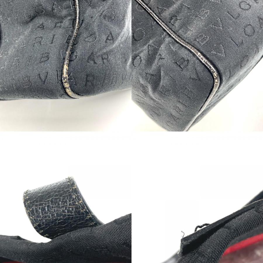 BVLGARI ブルガリ ロゴマニア カバン トートバッグ ショルダーバッグ ブラック ユニセックス【中古】 | BVLGARI | 08