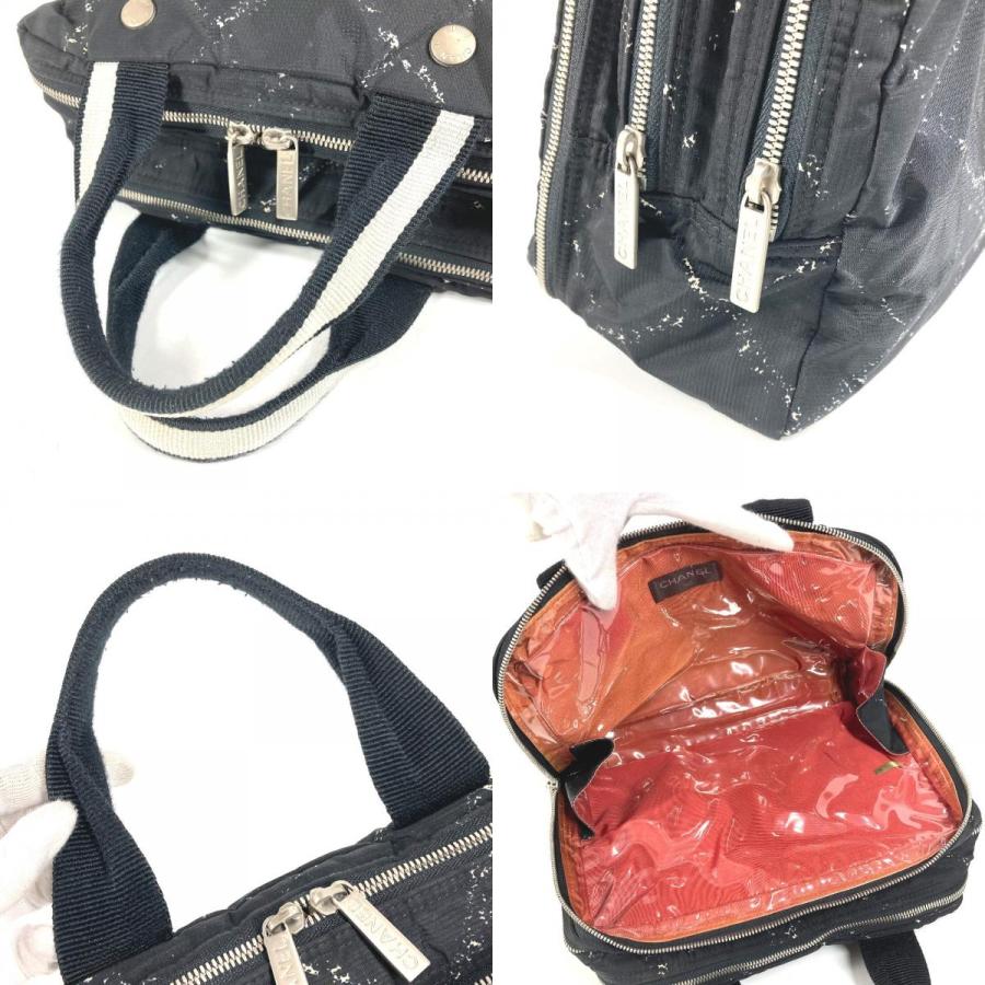 CHANEL シャネル ロゴ カバン トートバッグ 旧トラベルライン ハンドバッグ ブラック ユニセックス【中古】 | CHANEL | 07