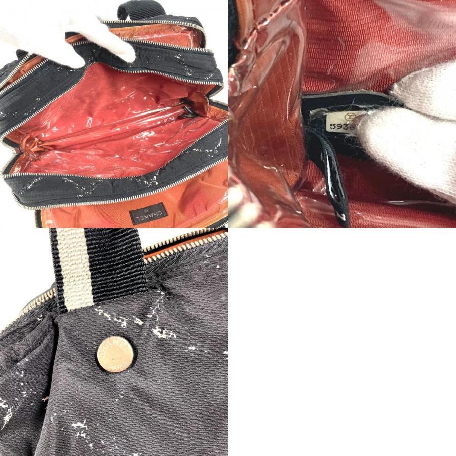 CHANEL シャネル ロゴ カバン トートバッグ 旧トラベルライン ハンドバッグ ブラック ユニセックス【中古】 | CHANEL | 09