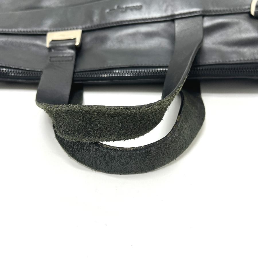 Salvatore Ferragamo サルヴァトーレフェラガモ ロゴ カバン バッグ 通勤バッグ ビジネスバッグ ブラック ユニセックス【中古】 |  | 02