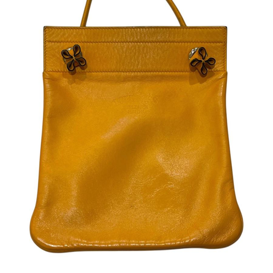 HERMES エルメス サックアリーヌミニ サックアリーヌ ミニ ポシェット 斜め掛け カバン ショルダーバッグ イエロー ユニセックス【中古】 | HERMES | 01