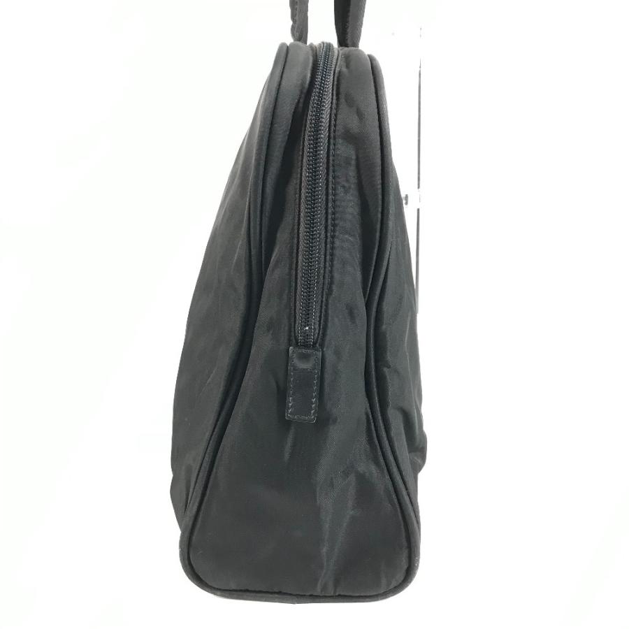 PRADA プラダ トライアングルロゴ 三角ロゴ プレート ハンドバッグ トートバッグ ブリーフケース  ビジネスバッグ ブラック【中古】 | PRADA | 02
