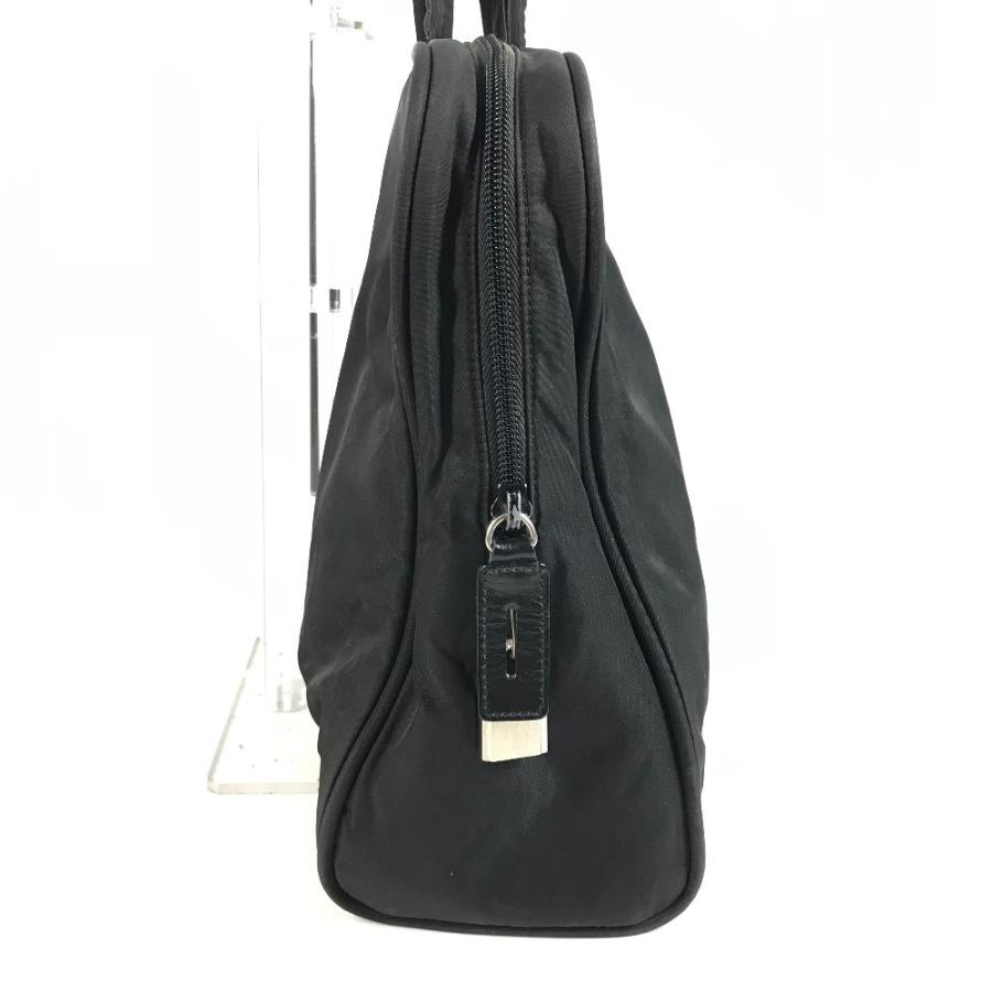 PRADA プラダ トライアングルロゴ 三角ロゴ プレート ハンドバッグ トートバッグ ブリーフケース  ビジネスバッグ ブラック【中古】 | PRADA | 03