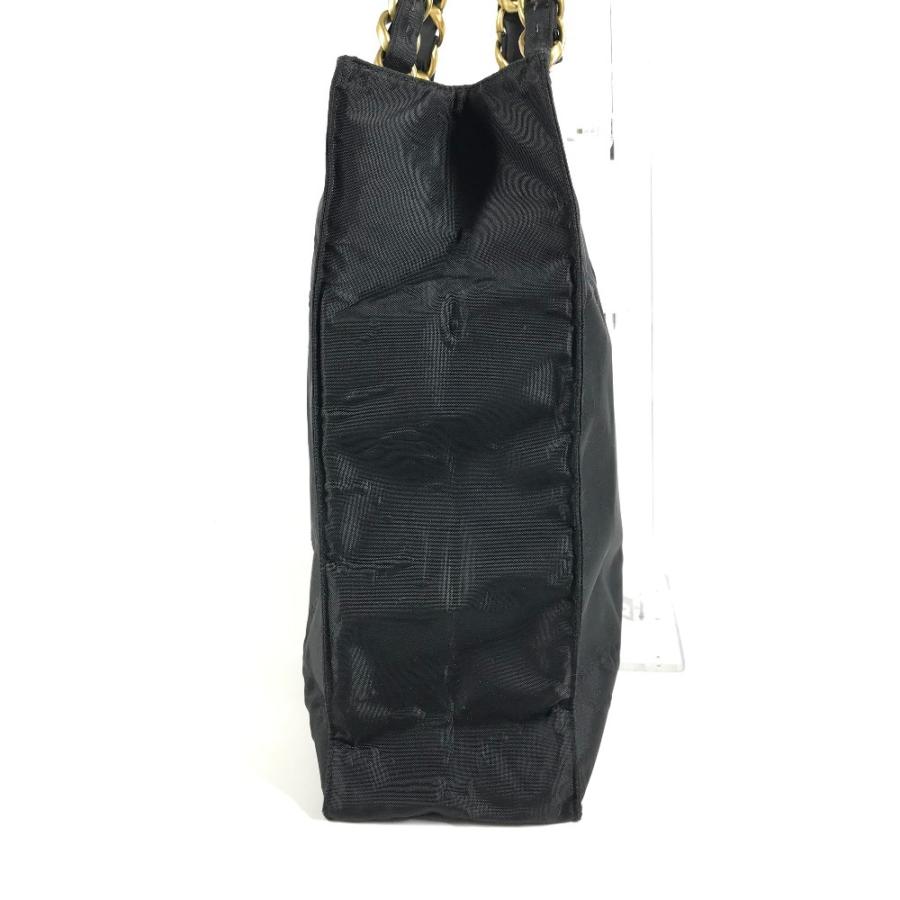 CHANEL シャネル CC ココマーク ロゴ トートバッグ 肩掛け チェーンバッグ Wチェーン カバン ショルダーバッグ ブラック 【中古】 | CHANEL | 03
