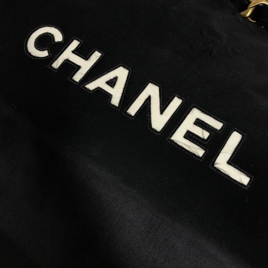 CHANEL シャネル CC ココマーク ロゴ トートバッグ 肩掛け チェーンバッグ Wチェーン カバン ショルダーバッグ ブラック 【中古】 | CHANEL | 07