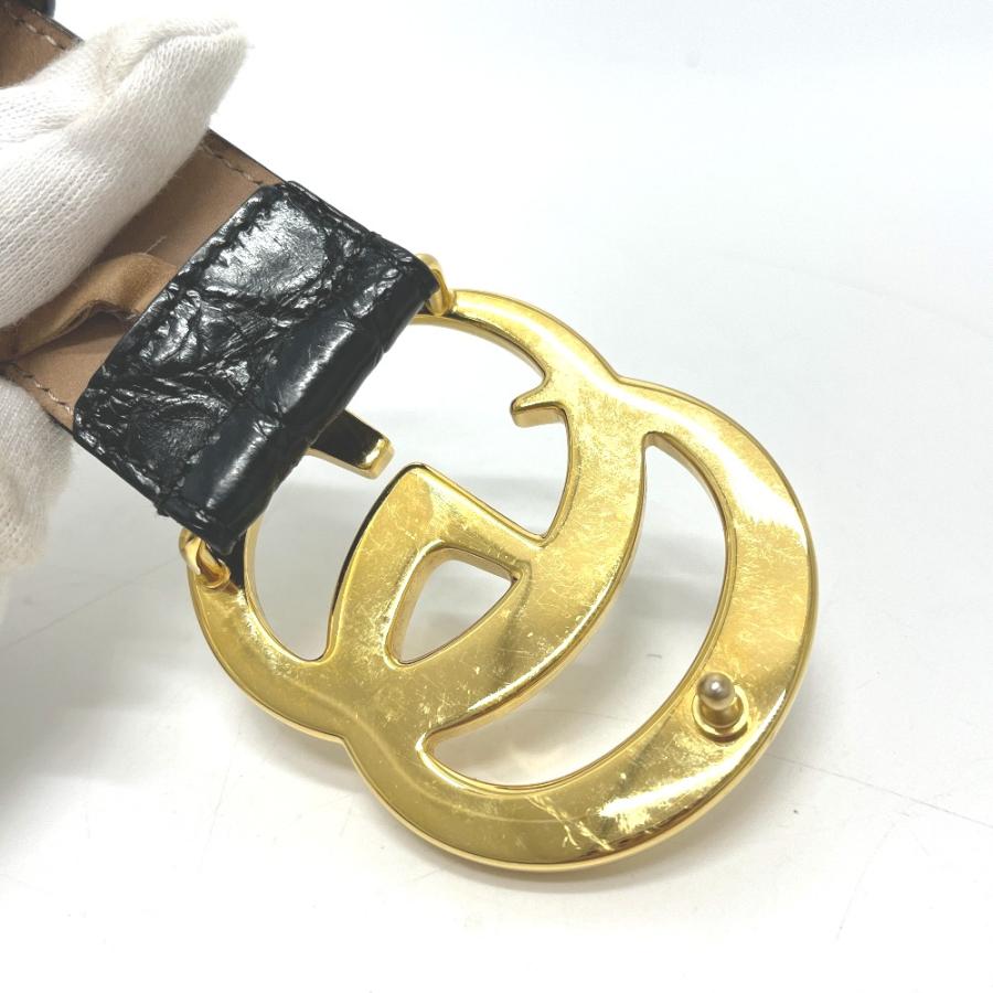 GUCCI グッチ 406831 GUCCI マーモント ダブルG バックル ファッション小物 ベルト ウエストベルト ベルト ブラック ユニセックス【中古】 | GUCCI | 02
