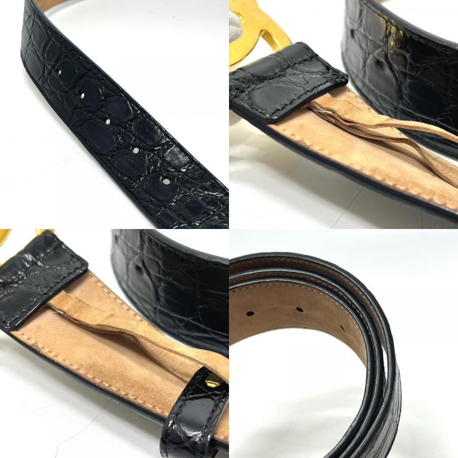 GUCCI グッチ 406831 GUCCI マーモント ダブルG バックル ファッション小物 ベルト ウエストベルト ベルト ブラック ユニセックス【中古】 | GUCCI | 09