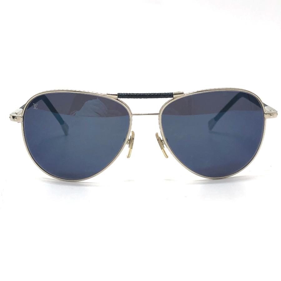 LOUIS VUITTON ルイヴィトン Z0659U ティアドロップ パイロット 眼鏡 フルリム カラーレンズ サングラス シルバー メンズ【中古】 | LOUIS VUITTON | 02