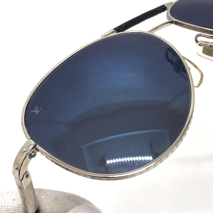 LOUIS VUITTON ルイヴィトン Z0659U ティアドロップ パイロット 眼鏡 フルリム カラーレンズ サングラス シルバー メンズ【中古】 | LOUIS VUITTON | 03