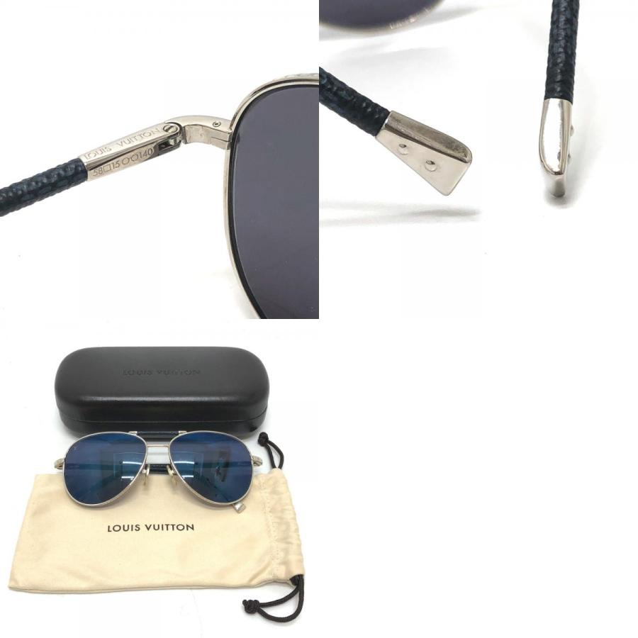 LOUIS VUITTON ルイヴィトン Z0659U ティアドロップ パイロット 眼鏡 フルリム カラーレンズ サングラス シルバー メンズ【中古】 | LOUIS VUITTON | 09