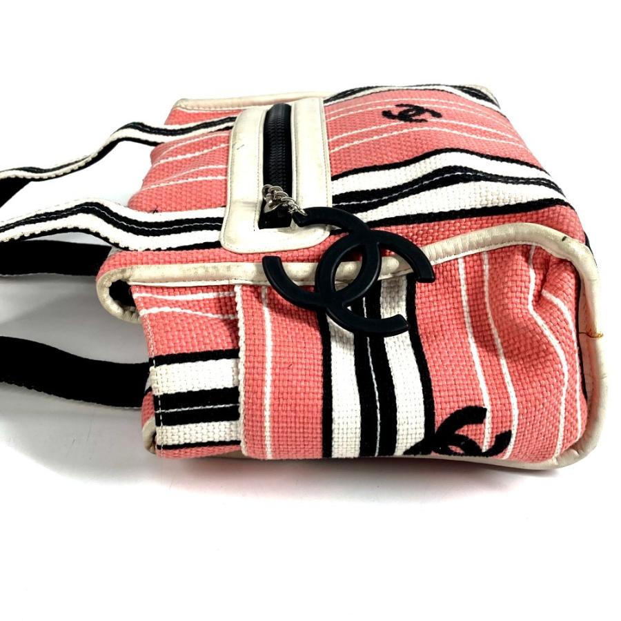 CHANEL シャネル CC ココマーク ロゴ 肩掛け カバン トートバッグ  クルーズライン  ショルダーバッグ ピンク レディース【中古】 | CHANEL | 03