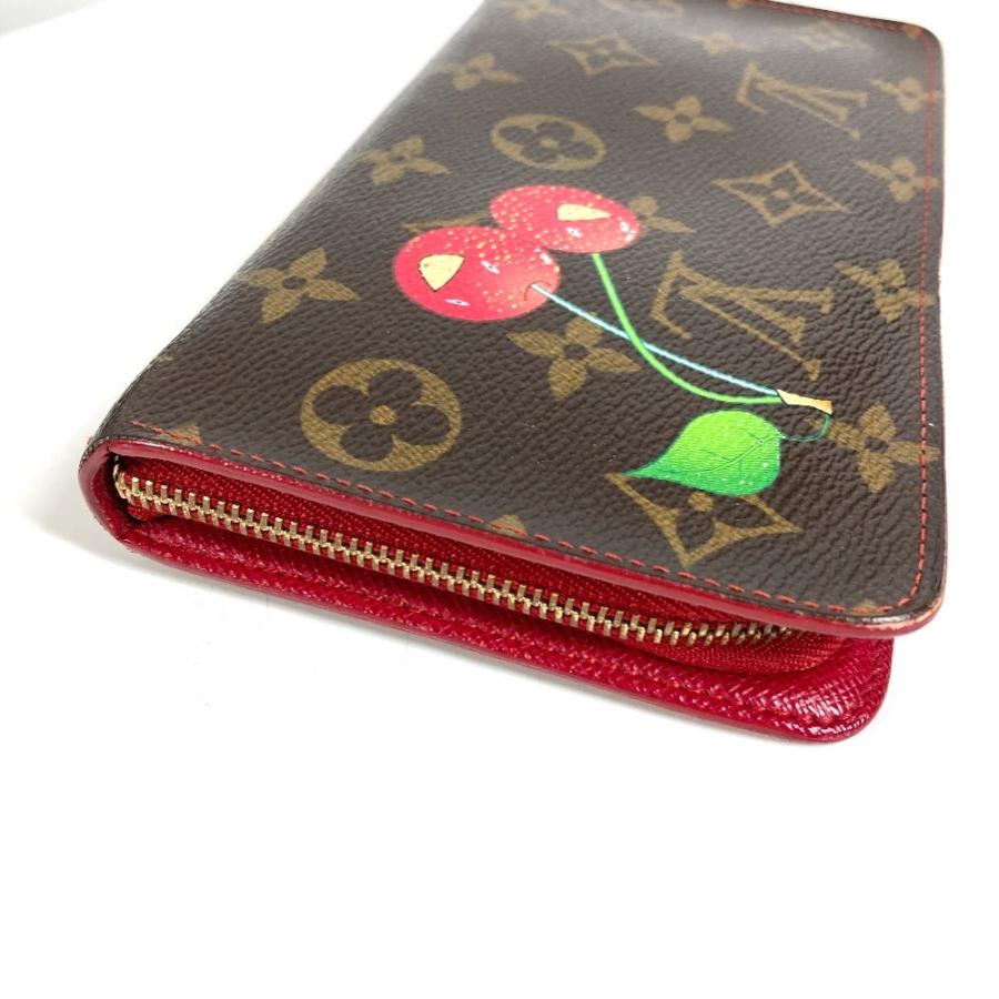 LOUIS VUITTON ルイヴィトン M95006 ポルト モネ ジップ ロングウォレット ラウンドファスナー モノグラムチェリー 村上隆 長財布【中古】 | LOUIS VUITTON | 02