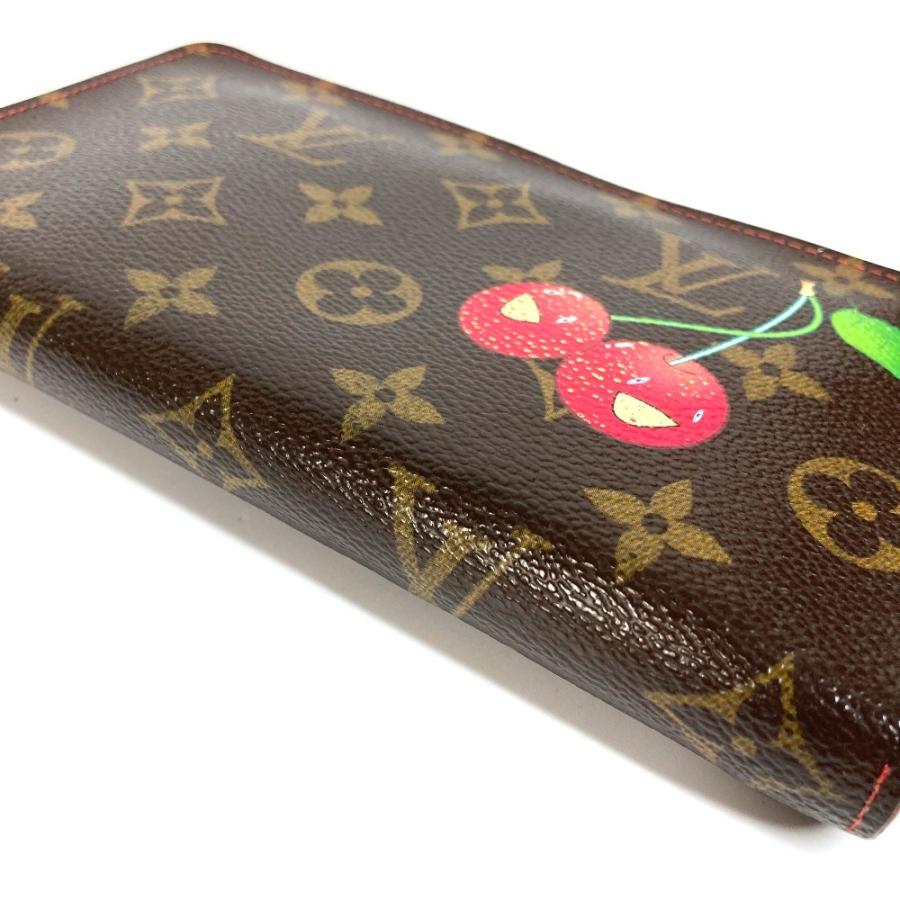 LOUIS VUITTON ルイヴィトン M95006 ポルト モネ ジップ ロングウォレット ラウンドファスナー モノグラムチェリー 村上隆 長財布【中古】 | LOUIS VUITTON | 03