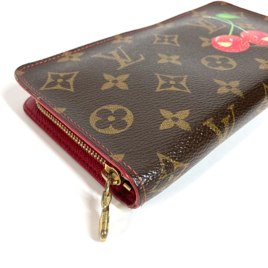LOUIS VUITTON ルイヴィトン M95006 ポルト モネ ジップ ロングウォレット ラウンドファスナー モノグラムチェリー 村上隆 長財布【中古】 | LOUIS VUITTON | 05