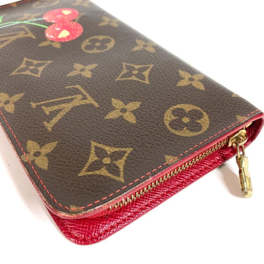 LOUIS VUITTON ルイヴィトン M95006 ポルト モネ ジップ ロングウォレット ラウンドファスナー モノグラムチェリー 村上隆 長財布【中古】 | LOUIS VUITTON | 06