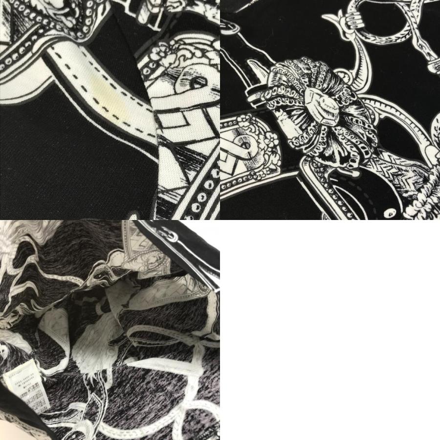 HERMES エルメス 総柄 ロゴ アパレル トップス 半袖 半袖Ｔシャツ ブラック レディース【中古】 | HERMES | 09