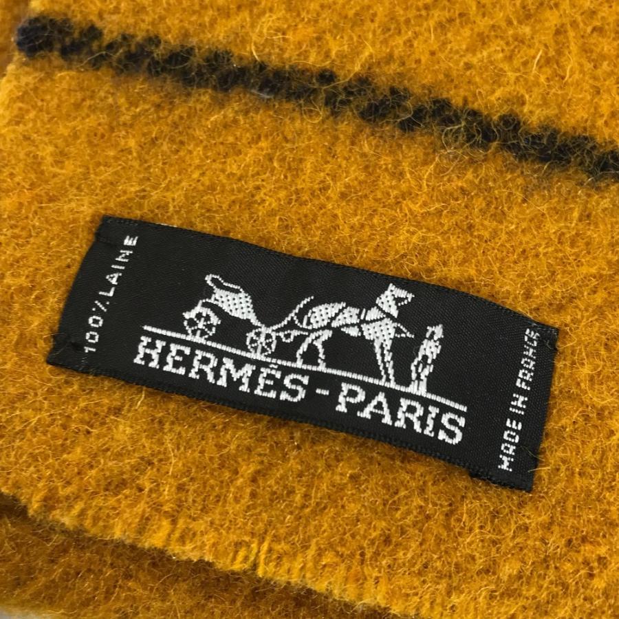 HERMES エルメス ロカバール マフラー イエロー ユニセックス【中古】 | HERMES | 02