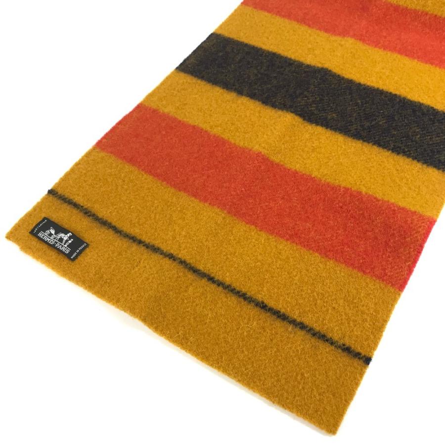 HERMES エルメス ロカバール マフラー イエロー ユニセックス【中古】 | HERMES | 03
