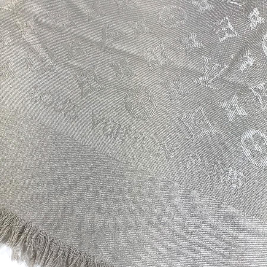 LOUIS VUITTON ルイヴィトン ショール モノグラム 大判 ストール フリンジ マフラー モノグラム ショール ベージュ ユニセックス【中古】 | LOUIS VUITTON | 04
