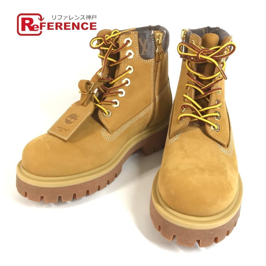 LOUIS VUITTON ルイヴィトン アンクルブーツ 靴 シューズ モノグラム LV × Timberland ティンバーランド ブーツ ベージュ メンズ【中古】 | LOUIS VUITTON