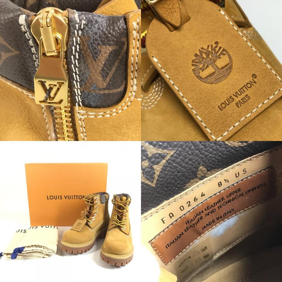 LOUIS VUITTON ルイヴィトン アンクルブーツ 靴 シューズ モノグラム LV × Timberland ティンバーランド ブーツ ベージュ メンズ【中古】 | LOUIS VUITTON | 08