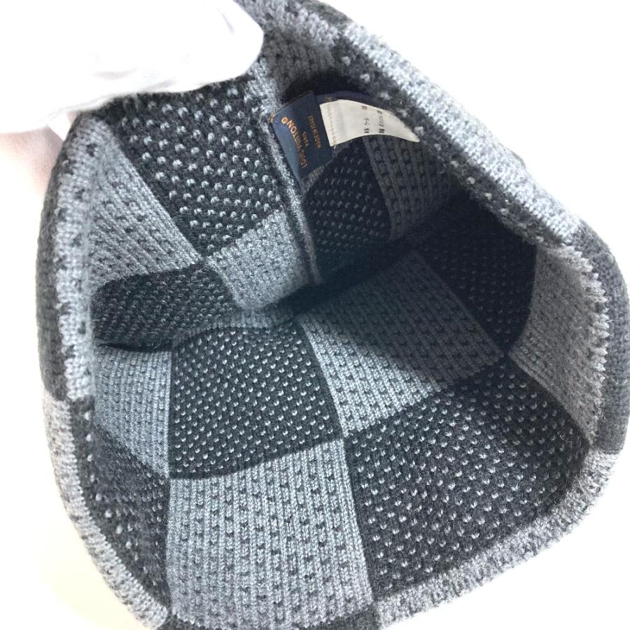 美品 LOUIS VUITTON ルイヴィトン M92737 ビーニー ダミエ ヘリテージ ビーニー 帽子 ニット帽 ニットキャップ ニット帽 ブラック【中古】 | LOUIS VUITTON | 05