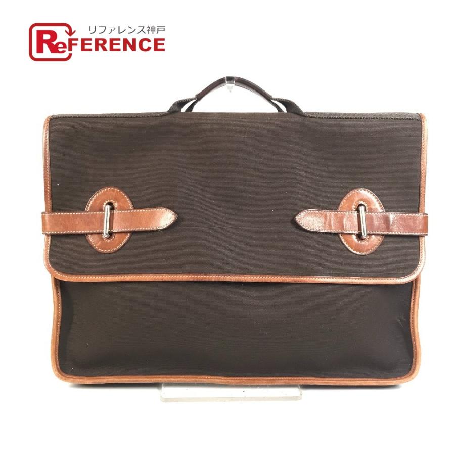 HERMES エルメス ブエナベンチュラ MM ブエナベンチュラMM カバン ハンドバッグ ブリーフケース ビジネスバッグ ブラウン【中古】 | HERMES