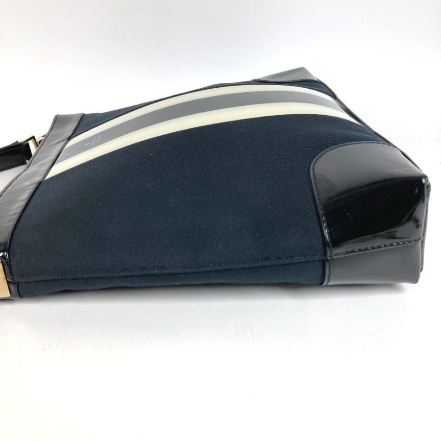 GUCCI グッチ 001 4231 ロゴ ストライプ カバン 肩掛け トートバッグ ヴィンテージ ショルダーバッグ ブラック ユニセックス【中古】 | GUCCI | 02