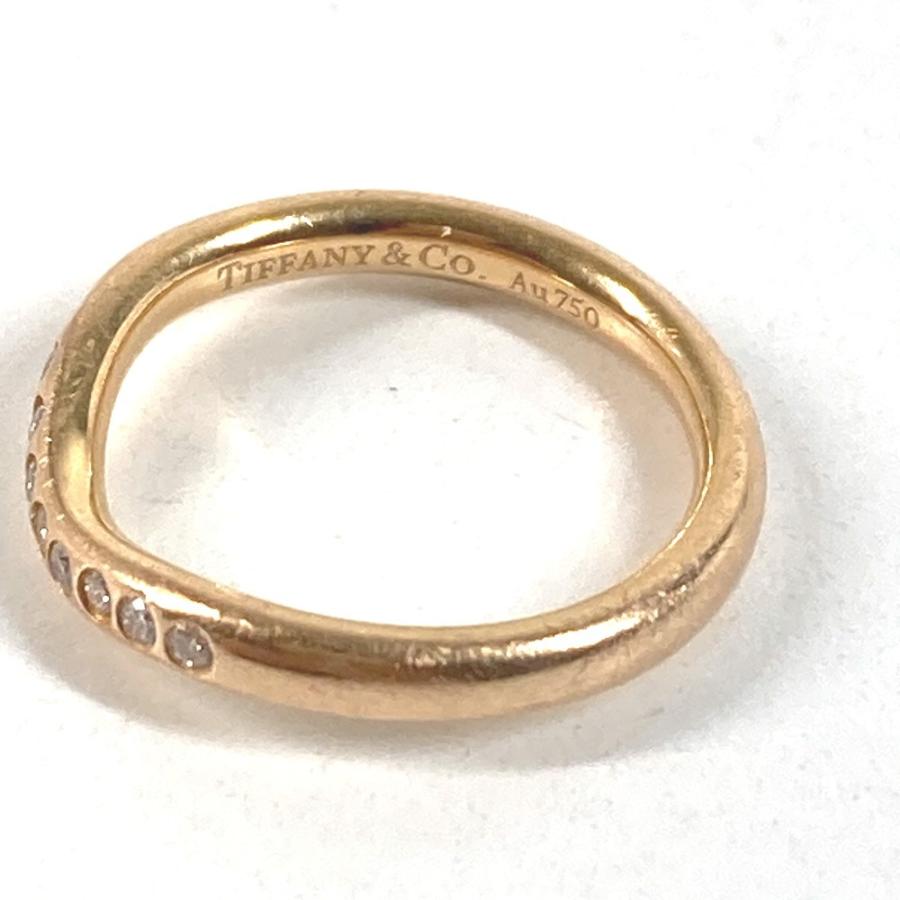 TIFFANY&Co. ティファニー カーブド バンドリング 9P アクセサリー  ダイヤモンド 金 K18 18K WG リング・指輪 ピンクゴールド 【中古】 | TIFFANY&Co. | 06